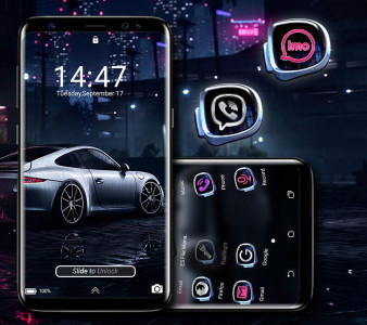 اسکرین شات برنامه Sports Car Launcher Theme 4