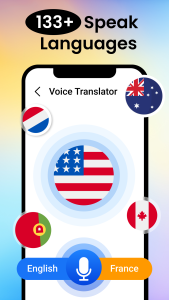 اسکرین شات 1 برنامه Voice translator all language