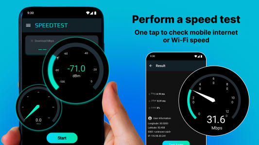 اسکرین شات برنامه WiFi Speed Test Internet Speed 6