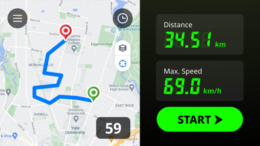 اسکرین شات 7 برنامه GPS Speedometer & Odometer