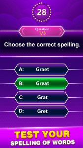 اسکرین شات بازی Spelling Quiz - Spell Trivia 1