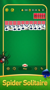 اسکرین شات 1 بازی Spider Solitaire Card Game