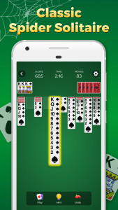 اسکرین شات 2 بازی Spider Solitaire Classic Games