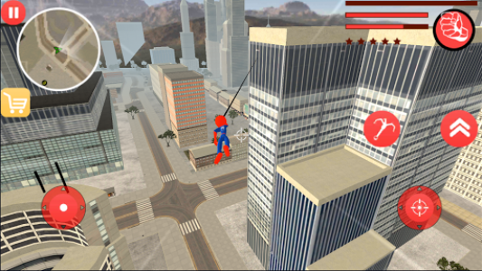 اسکرین شات برنامه New Spider Stickman Rope Hero Shooting Crime 2020 4