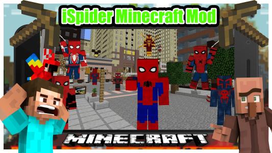 اسکرین شات برنامه Spider Man Game Mod Minceraft 2