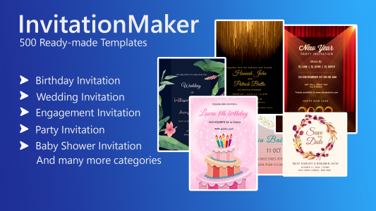 اسکرین شات برنامه Invitation card Maker, Design 1