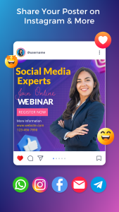 اسکرین شات 5 برنامه Poster maker, Flyer, Banner