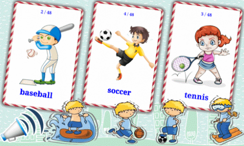 اسکرین شات برنامه Sports Flashcards V2 1