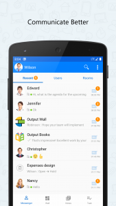 اسکرین شات برنامه Output Messenger 2