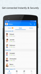 اسکرین شات برنامه Output Messenger 1