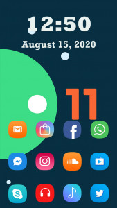 اسکرین شات برنامه Launcher for Android 11 2