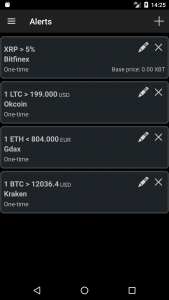 اسکرین شات 4 برنامه Bitcoin Ticker Widget
