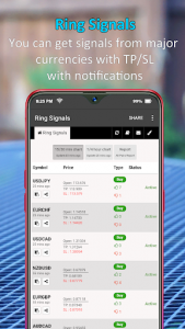 اسکرین شات برنامه Ring Signals - Forex Buy/sell Signals 1