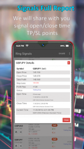 اسکرین شات برنامه Ring Signals - Forex Buy/sell Signals 3