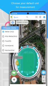 اسکرین شات 4 برنامه Gps Area Measurement