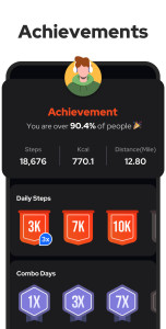 اسکرین شات 5 برنامه Step Counter - Pedometer
