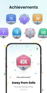 اسکرین شات 4 برنامه Pedometer App - Step Counter