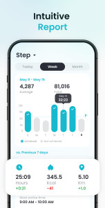 اسکرین شات 3 برنامه Pedometer App - Step Counter