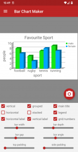 اسکرین شات 1 برنامه Bar Chart Maker