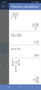 اسکرین شات 6 برنامه Fractions Calculator