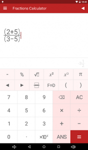 اسکرین شات برنامه Fractions Calculator 8