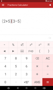اسکرین شات برنامه Fractions Calculator 7