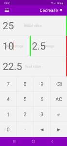 اسکرین شات 5 برنامه Percentage Calculator