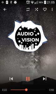 اسکرین شات برنامه AudioVision Music Player 1