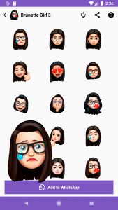 اسکرین شات برنامه WASticker Memoji Sticker Maker 8
