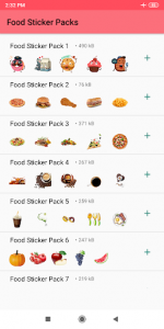 اسکرین شات برنامه Food Stickers for Whatsapp - Food WAStickerApps 1