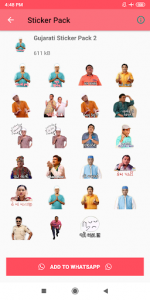 اسکرین شات برنامه Gujarati Stickers for Whatsapp - Gujju WAStickers 5