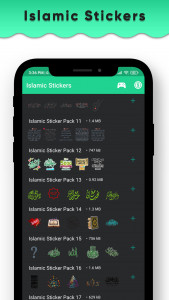 اسکرین شات برنامه Islamic Sticker for Whatsapp - Arabic Stickers App 2