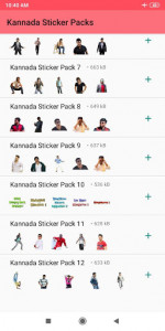 اسکرین شات برنامه Kannada Stickers for Whatsapp - WAStickerApps 5