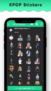 اسکرین شات برنامه KPOP Stickers for Whatsapp 2