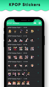اسکرین شات برنامه KPOP Stickers for Whatsapp 1