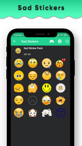 اسکرین شات برنامه Sad Stickers for Whatsapp - Sorry WAStickerApps 2