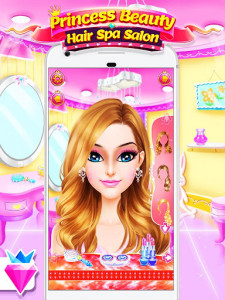 اسکرین شات بازی Princess Salon - Dress Up Makeup Game for Girls 1