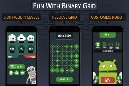 اسکرین شات بازی Binary Grid - Brain Math Game 1