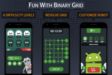 اسکرین شات بازی Binary Grid - Math game 1