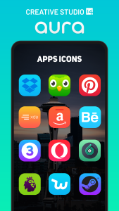 اسکرین شات 4 برنامه Aura Icon Pack