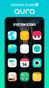 اسکرین شات برنامه Aura Icon Pack 1