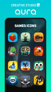 اسکرین شات برنامه Aura Icon Pack 5