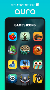 اسکرین شات 5 برنامه Aura Icon Pack