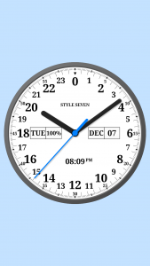 اسکرین شات برنامه Analog Clock 24-7 1