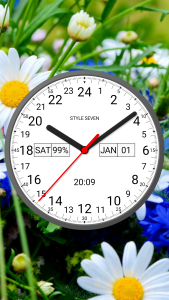 اسکرین شات 2 برنامه Analog Clock 24-7