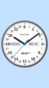 اسکرین شات 1 برنامه Analog Clock 24-7