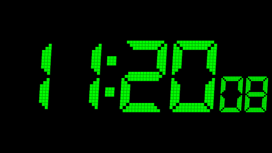 اسکرین شات برنامه Animated Digital Clock-7 7