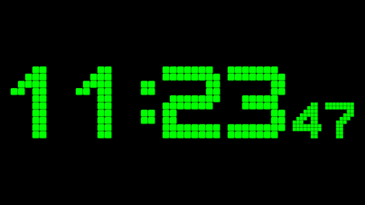 اسکرین شات برنامه Animated Digital Clock-7 8