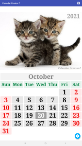 اسکرین شات 1 برنامه Calendar Creator-7