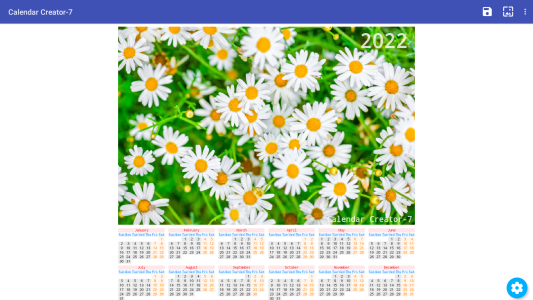 اسکرین شات 6 برنامه Calendar Creator-7